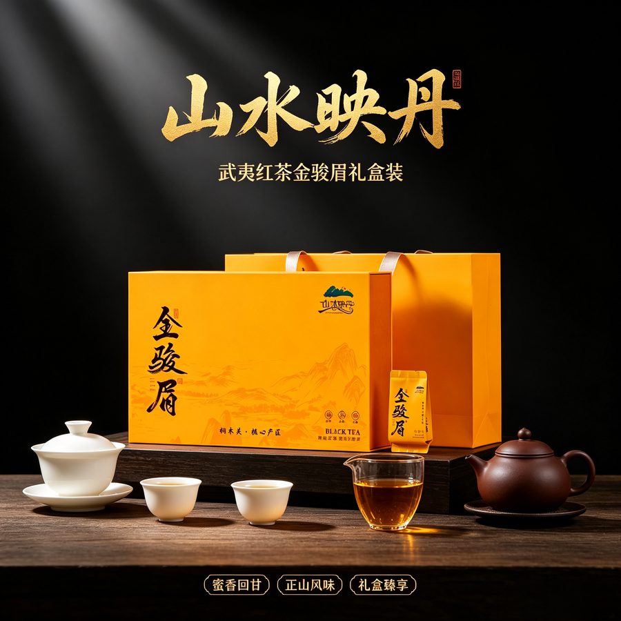 金骏眉红茶茶叶正品桐木关自己喝小包装袋茶礼盒装送礼
